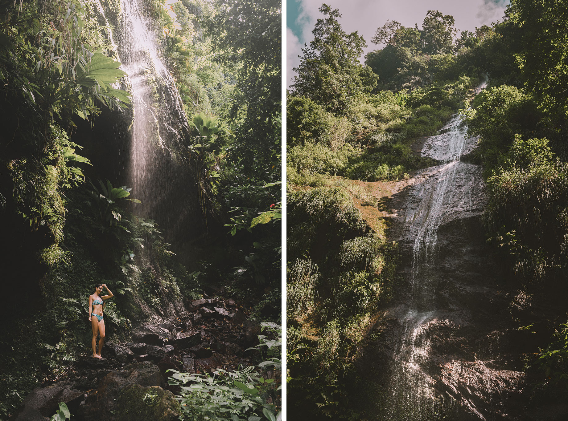 La sublime cascade de l'Anse couleuvre