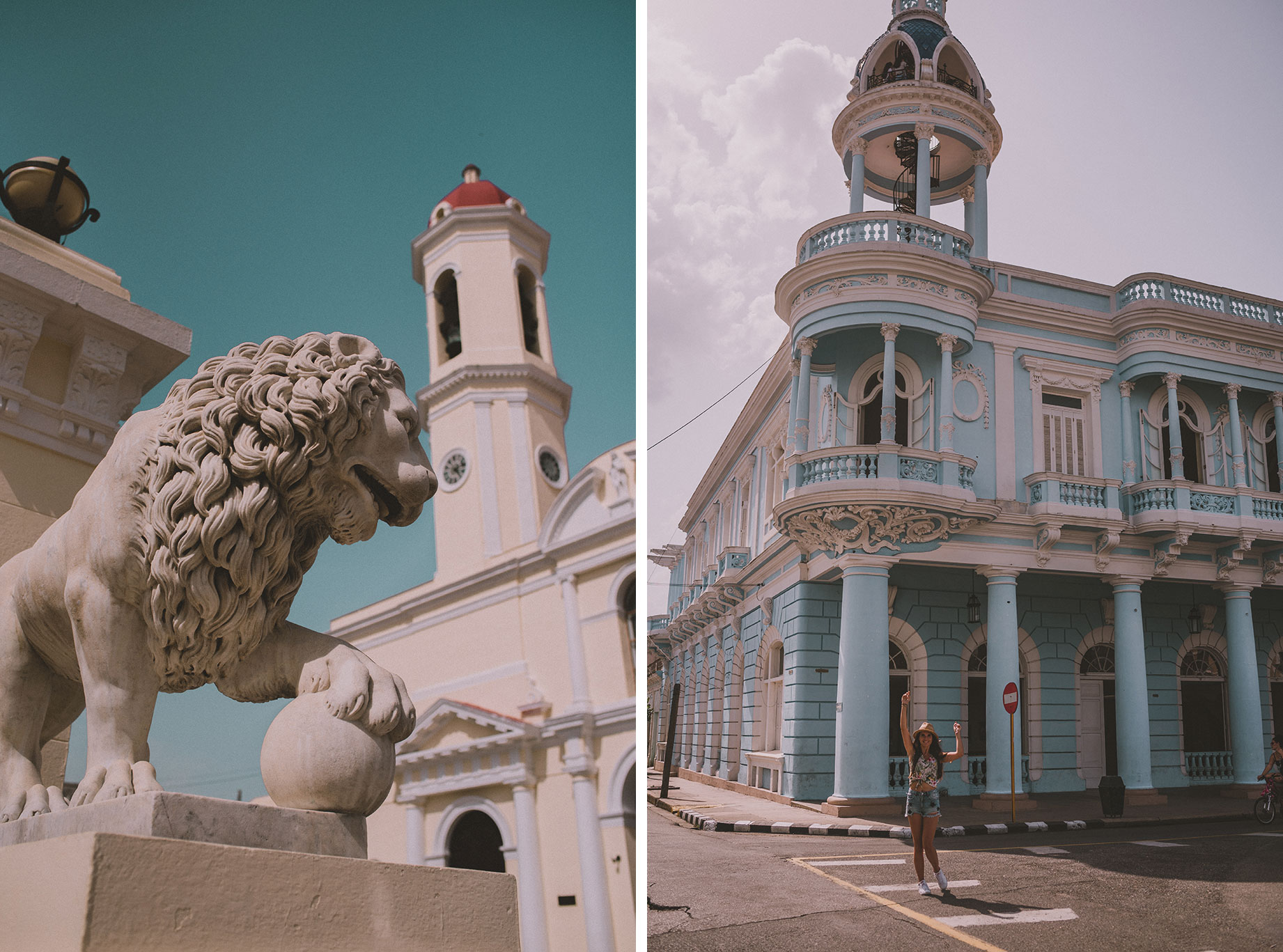 Dans les rues de la ville de Cienfuegos à Cuba