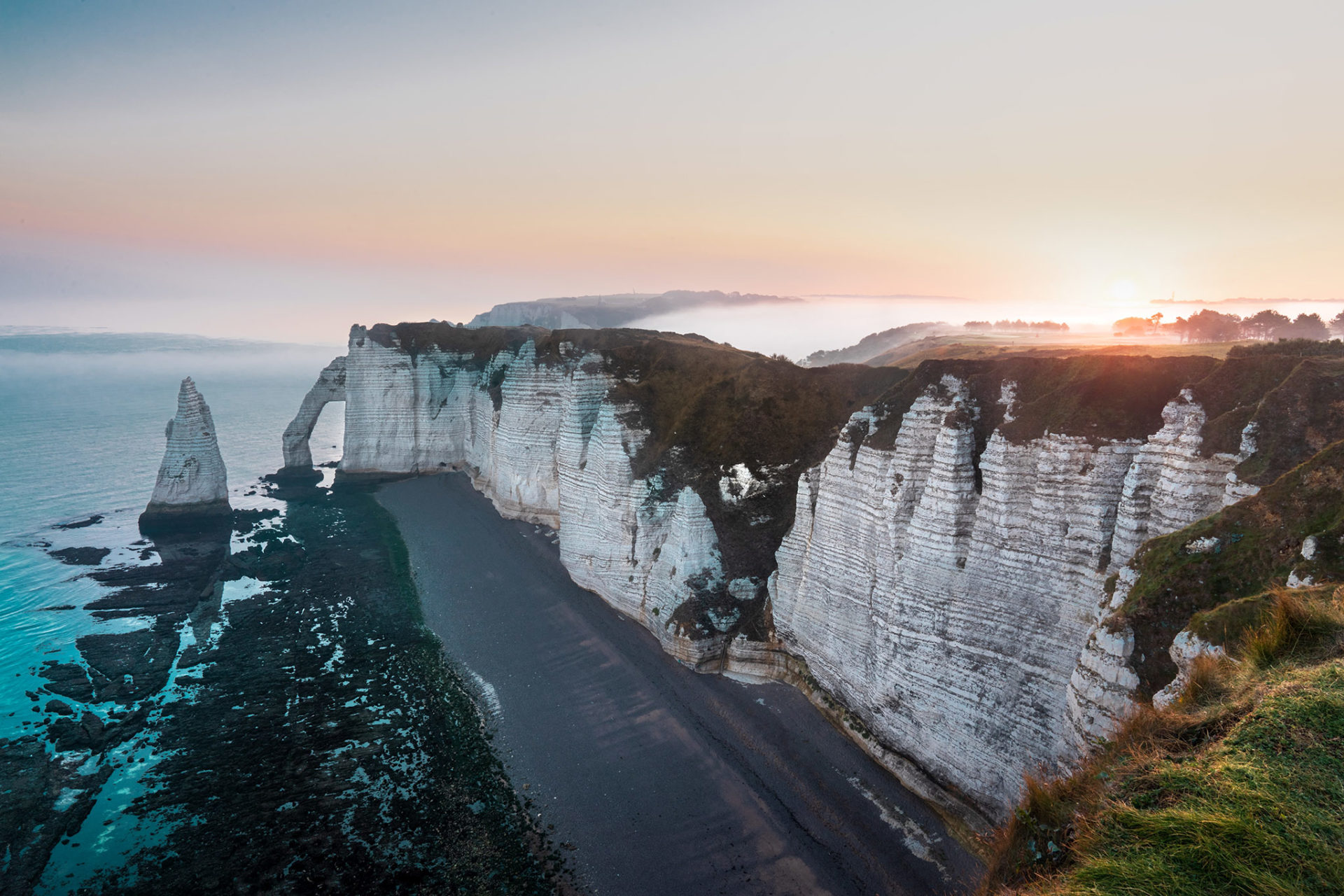 Les falaises d'Etretat à visiter en France
