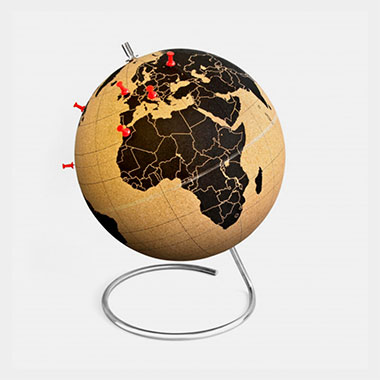 Globe en liège