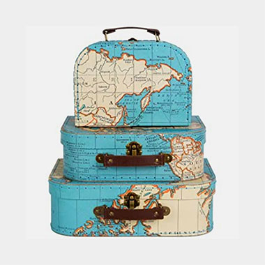 Valise de rangement originales style voyage