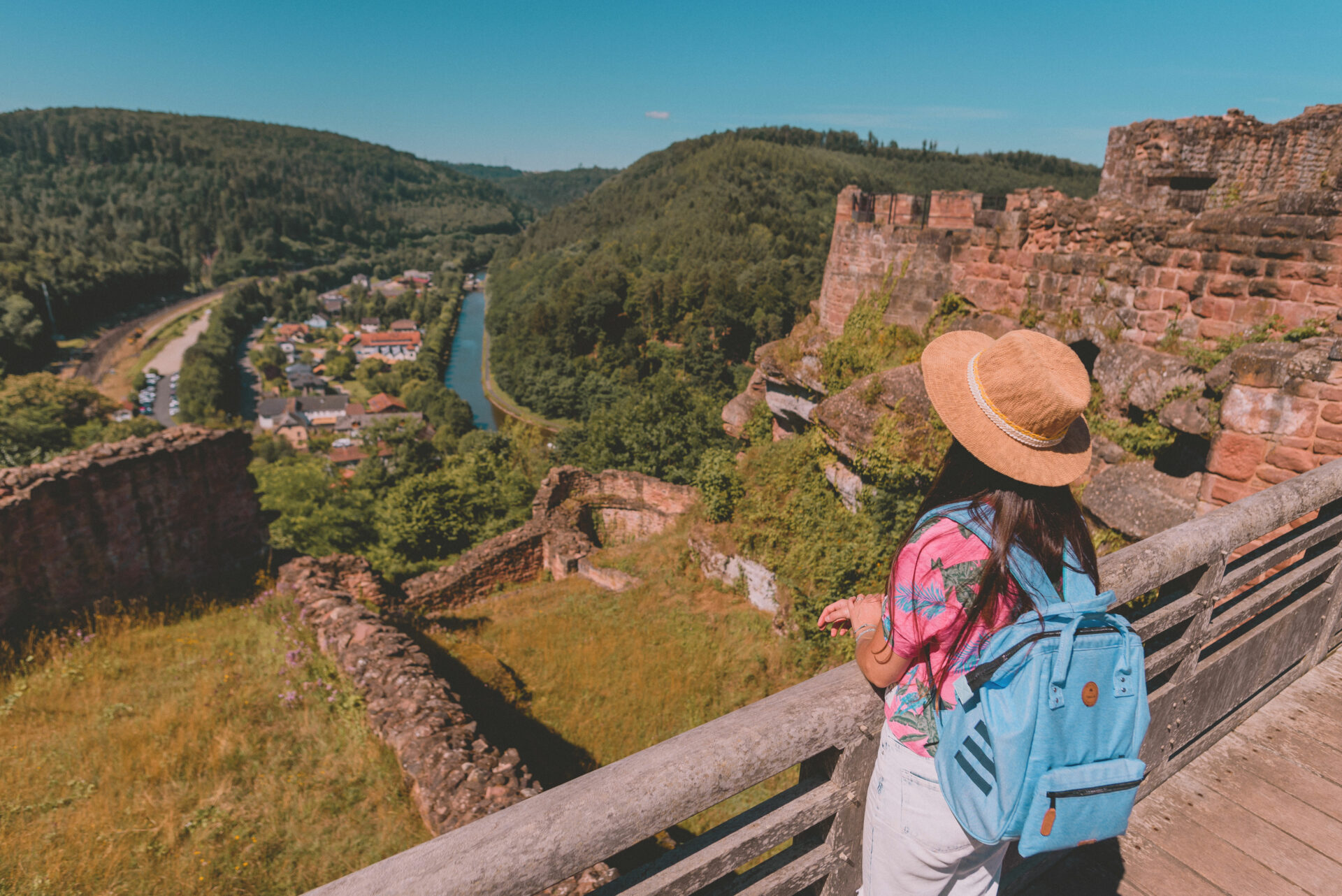 Vue depuis le château de Lutzelbourg