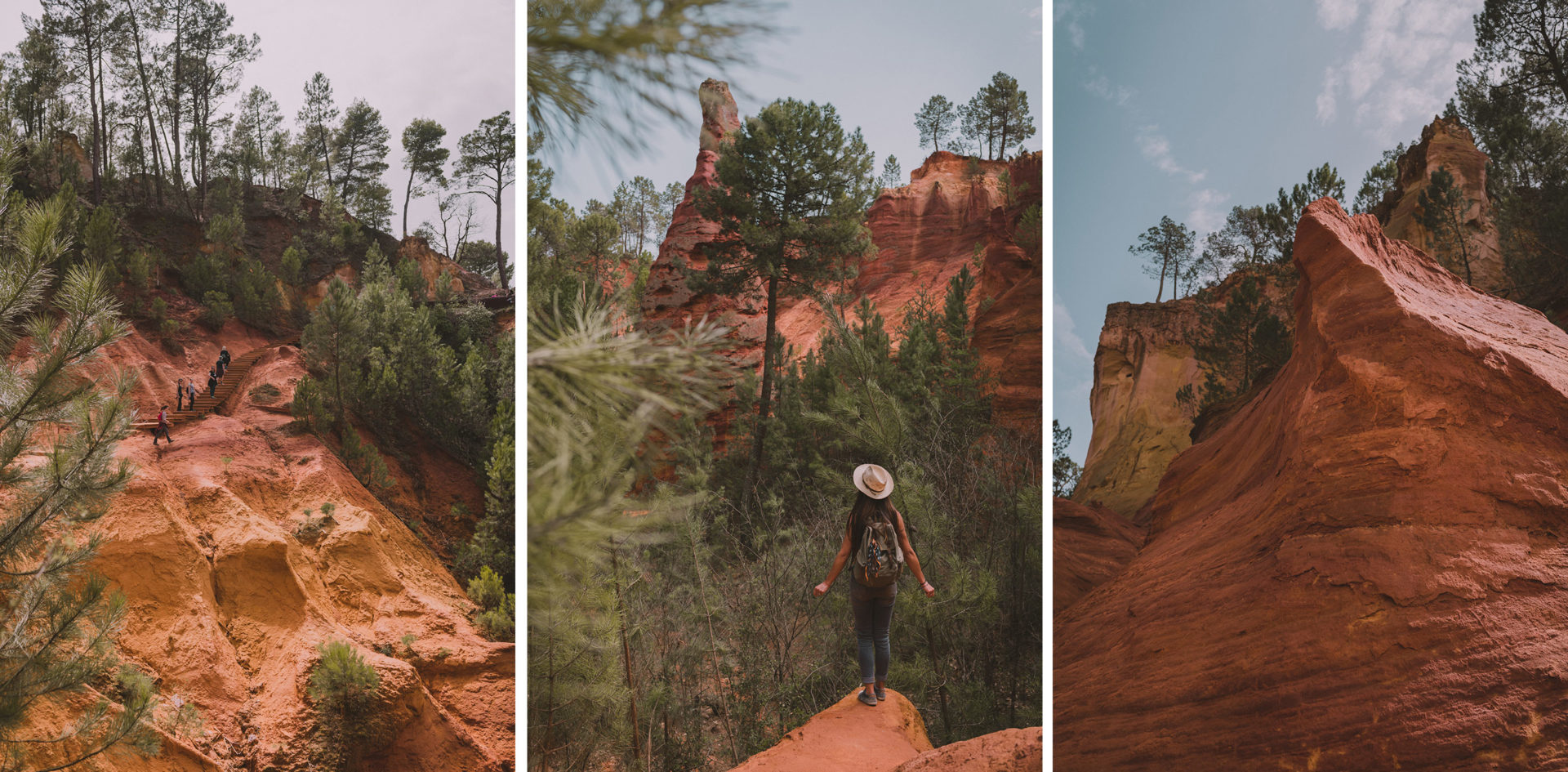 Paysages du sentier des ocres de Roussillon