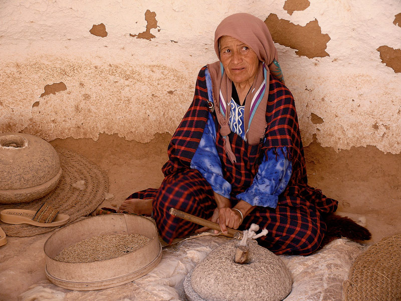 Troglodytes à Matmata en Tunisie
