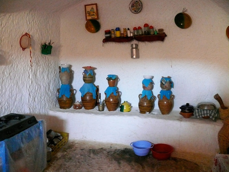 Troglodytes à Matmata en Tunisie