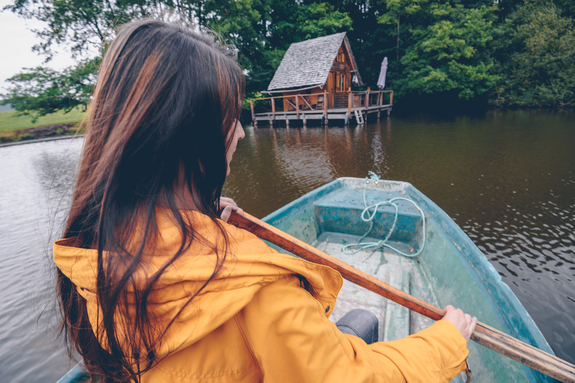 week-end dans la Nièvre cabane sur l'eau