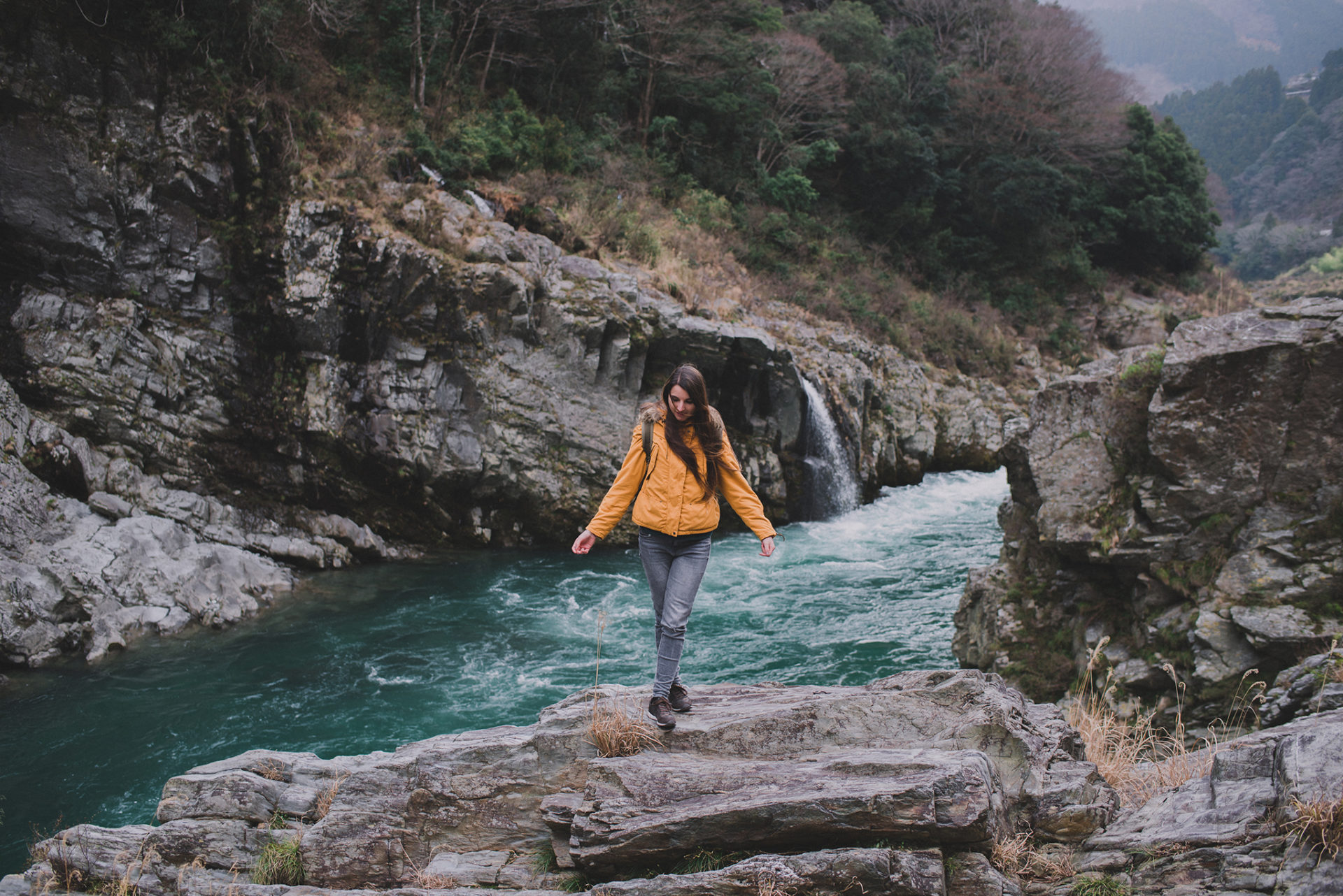 vallée Iya, tour en bateau, Japon, Shikoku